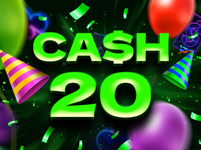 Cash 20 Happy Birthday